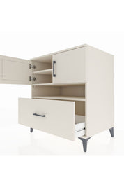 Kronos Şifonyer 3 Raflı Tek Çekmeceli 2 Kapaklı 88x59x96 Aytaşı-Aytaşı