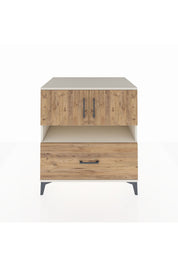 Kronos Şifonyer 3 Raflı Tek Çekmeceli 2 Kapaklı 88x59x96 Aytaşı-Çam