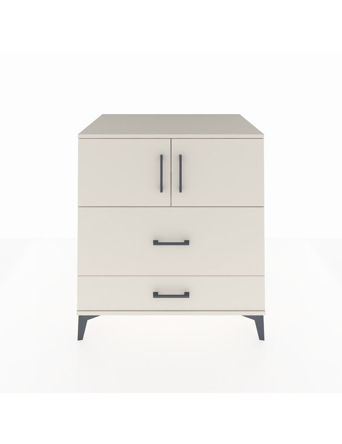 Kronos Şifonyer 2 Raflı 2 Çekmeceli 2 Kapaklı 88x59x96 Aytaşı-Aytaşı