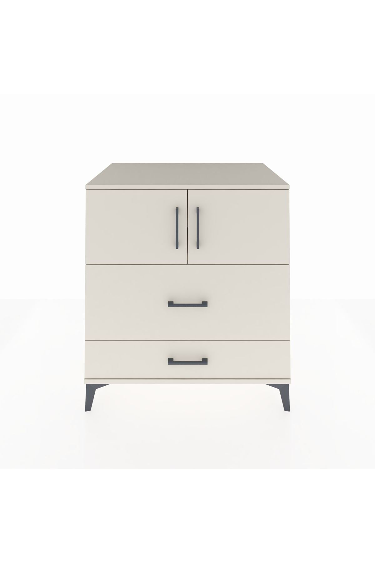 Kronos Şifonyer 2 Raflı 2 Çekmeceli 2 Kapaklı 88x59x96 Aytaşı-Aytaşı