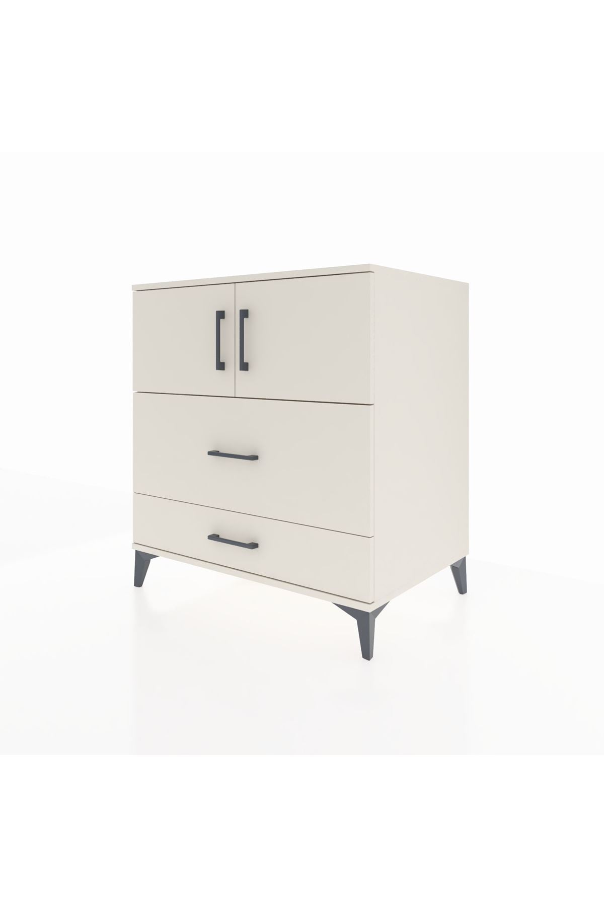 Kronos Şifonyer 2 Raflı 2 Çekmeceli 2 Kapaklı 88x59x96 Aytaşı-Aytaşı