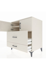 Kronos Şifonyer 2 Raflı 2 Çekmeceli 2 Kapaklı 88x59x96 Aytaşı-Aytaşı