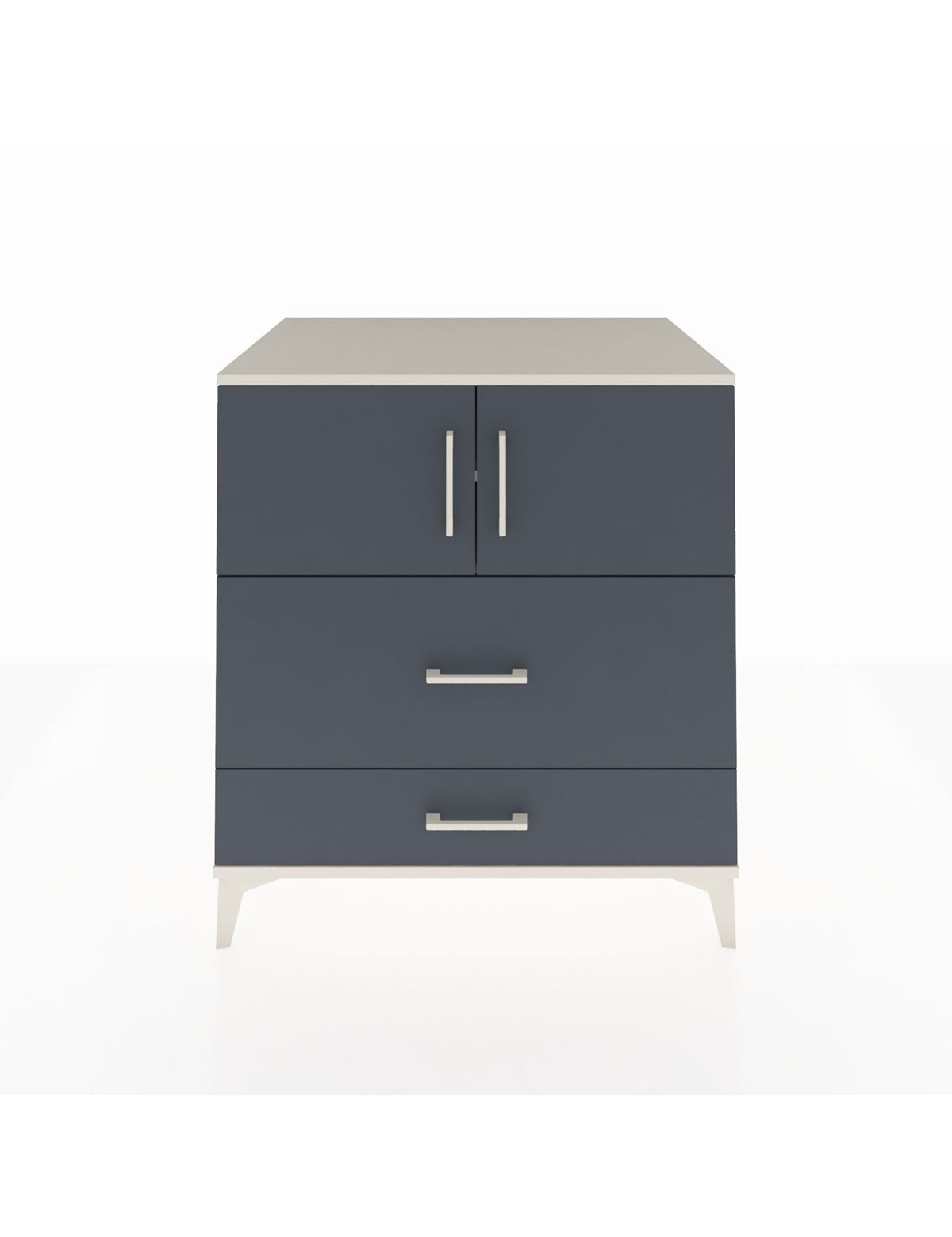 Kronos Şifonyer 2 Raflı 2 Çekmeceli 2 Kapaklı 88x59x96 Aytaşı-Antrasit