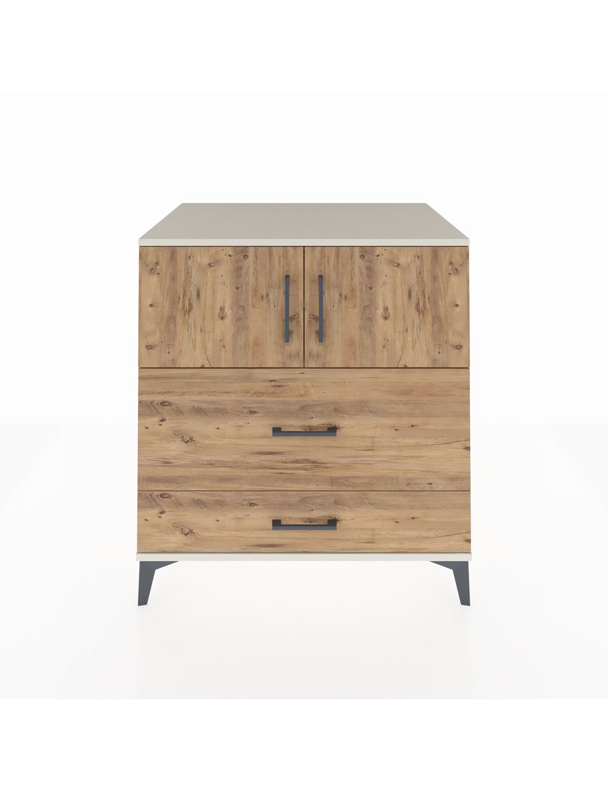 Kronos Şifonyer 2 Raflı 2 Çekmeceli 2 Kapaklı 88x59x96 Aytaşı-Çam