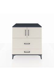 Kronos Şifonyer 2 Raflı 2 Çekmeceli 2 Kapaklı 88x59x96 Antrasit-Aytaşı