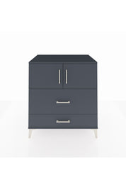 Kronos Şifonyer 2 Raflı 2 Çekmeceli 2 Kapaklı 88x59x96 Antrasit-Antrasit