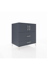 Kronos Şifonyer 2 Raflı 2 Çekmeceli 2 Kapaklı 88x59x96 Antrasit-Antrasit