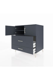 Kronos Şifonyer 2 Raflı 2 Çekmeceli 2 Kapaklı 88x59x96 Antrasit-Antrasit