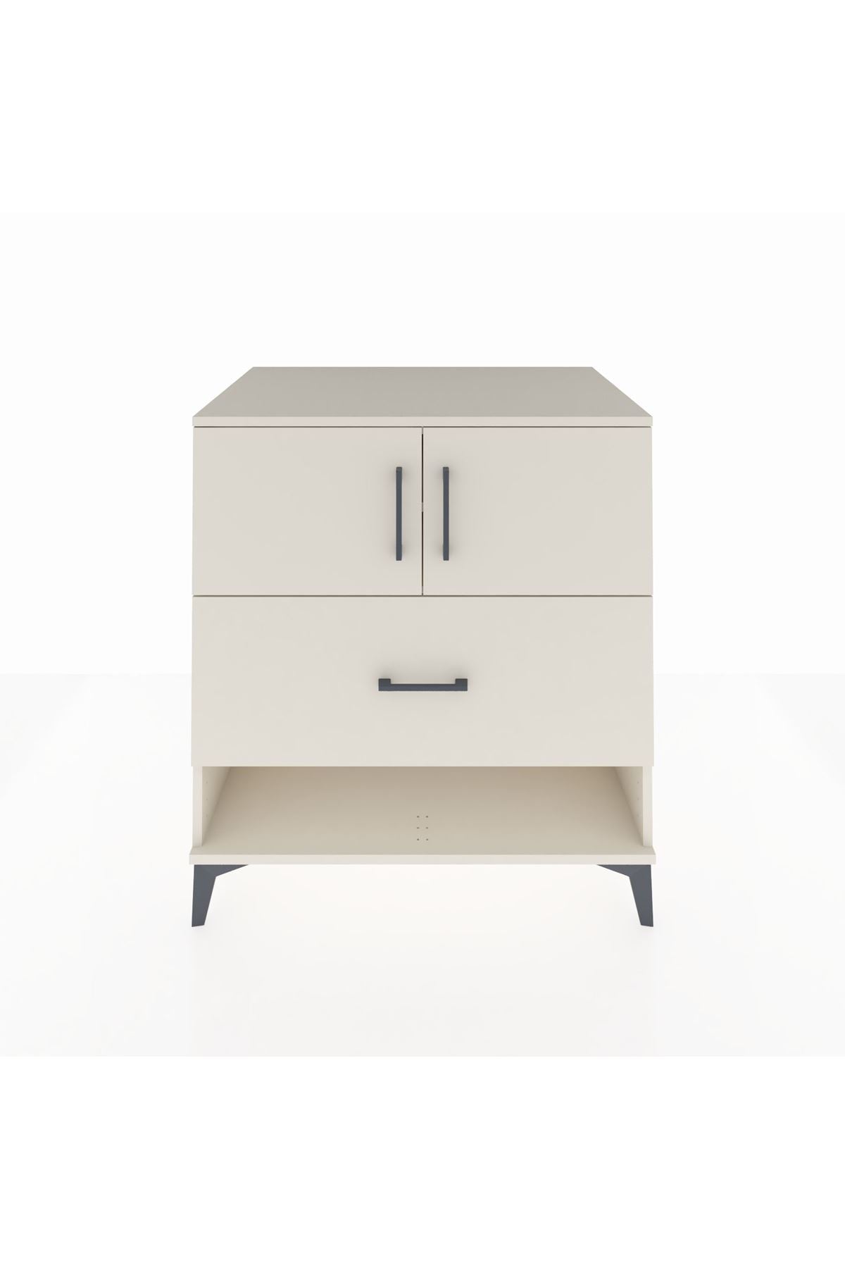 Kronos Şifonyer 2 Raflı Tek Çekmeceli 2 Kapaklı 88x59x96 Aytaşı-Aytaşı