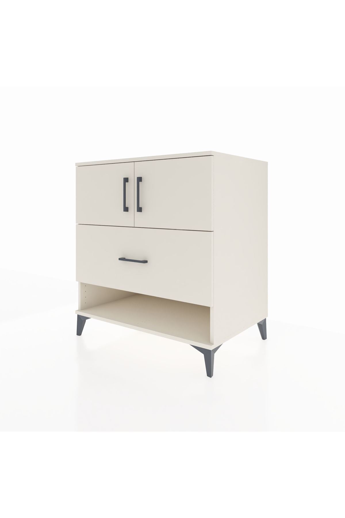 Kronos Şifonyer 2 Raflı Tek Çekmeceli 2 Kapaklı 88x59x96 Aytaşı-Aytaşı