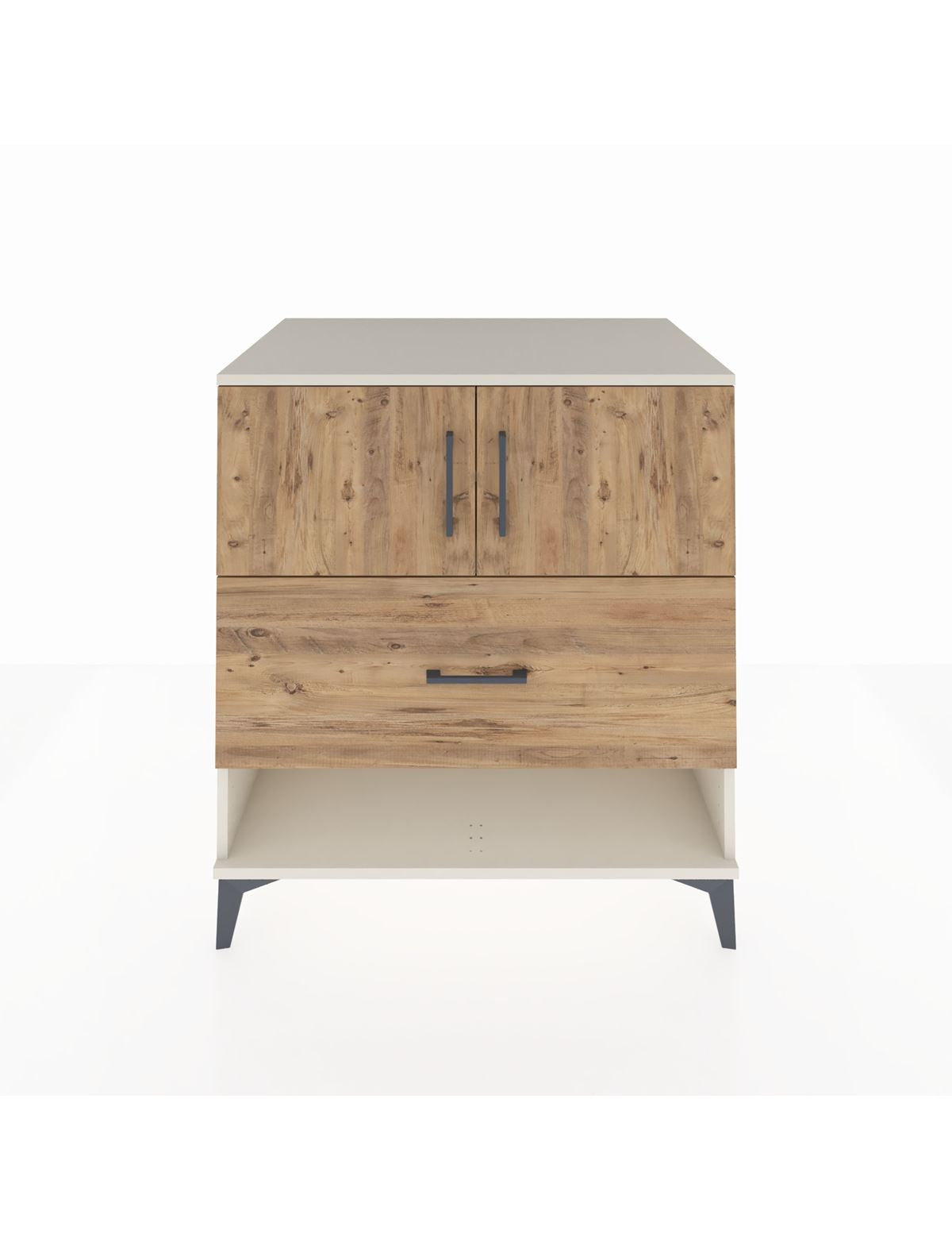 Kronos Şifonyer 2 Raflı Tek Çekmeceli 2 Kapaklı 88x59x96 Aytaşı-Çam