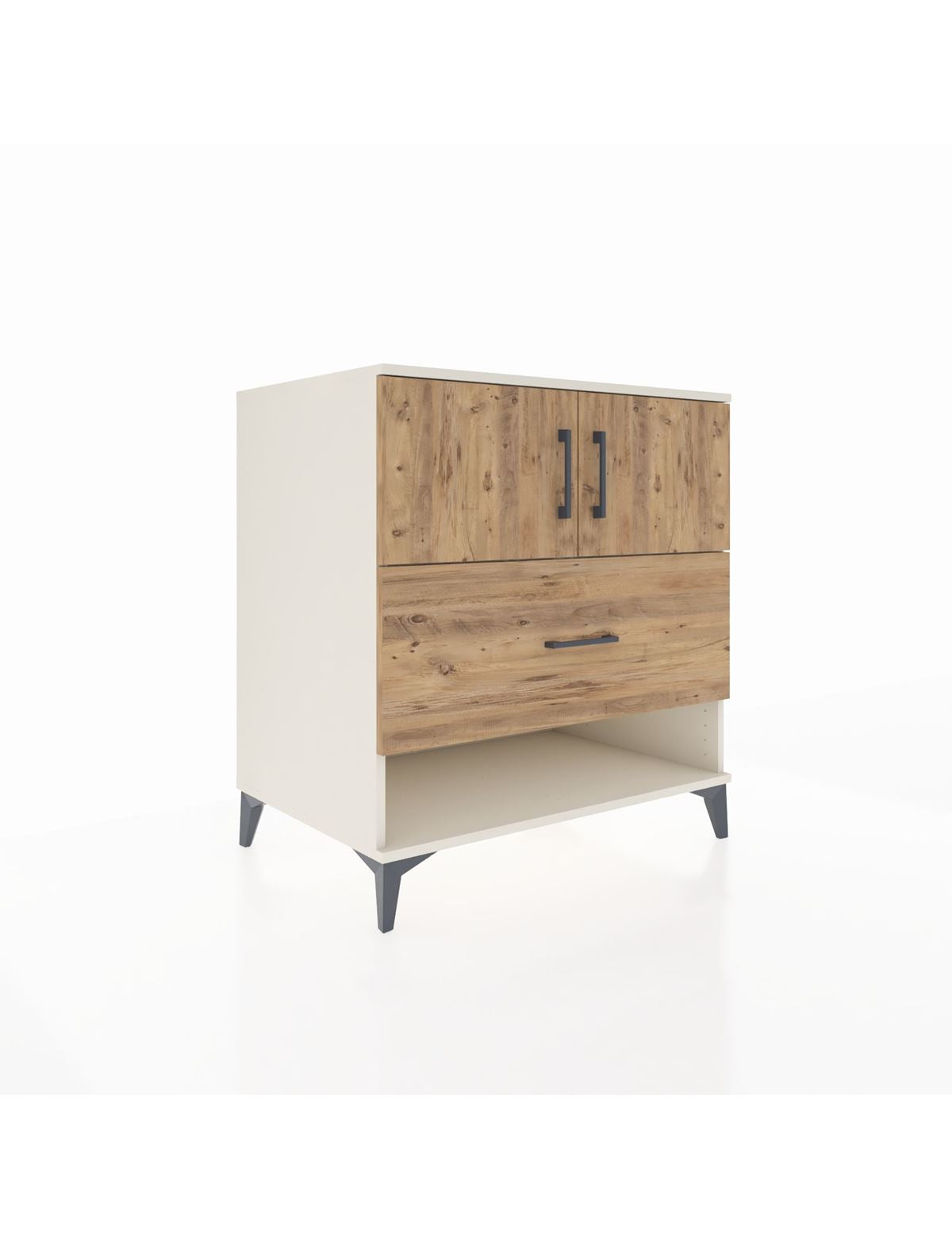 Kronos Şifonyer 2 Raflı Tek Çekmeceli 2 Kapaklı 88x59x96 Aytaşı-Çam