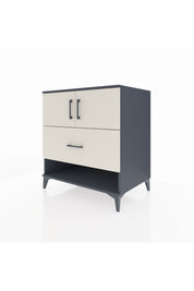 Kronos Şifonyer 2 Raflı Tek Çekmeceli 2 Kapaklı 88x59x96 Antrasit-Aytaşı