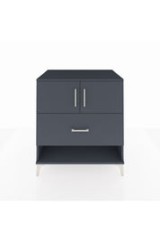 Kronos Şifonyer 2 Raflı Tek Çekmeceli 2 Kapaklı 88x59x96 Antrasit-Antrasit