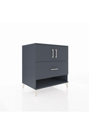 Kronos Şifonyer 2 Raflı Tek Çekmeceli 2 Kapaklı 88x59x96 Antrasit-Antrasit