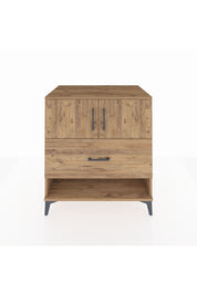 Kronos Şifonyer 2 Raflı Tek Çekmeceli 2 Kapaklı 88x59x96 Çam-Çam