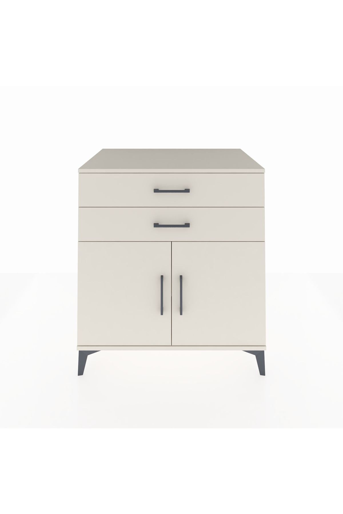 Kronos Şifonyer Tek Raflı 2 Çekmeceli 2 Kapaklı 88x59x96 Aytaşı-Aytaşı