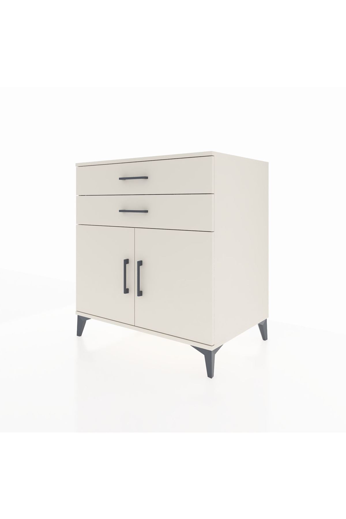 Kronos Şifonyer Tek Raflı 2 Çekmeceli 2 Kapaklı 88x59x96 Aytaşı-Aytaşı