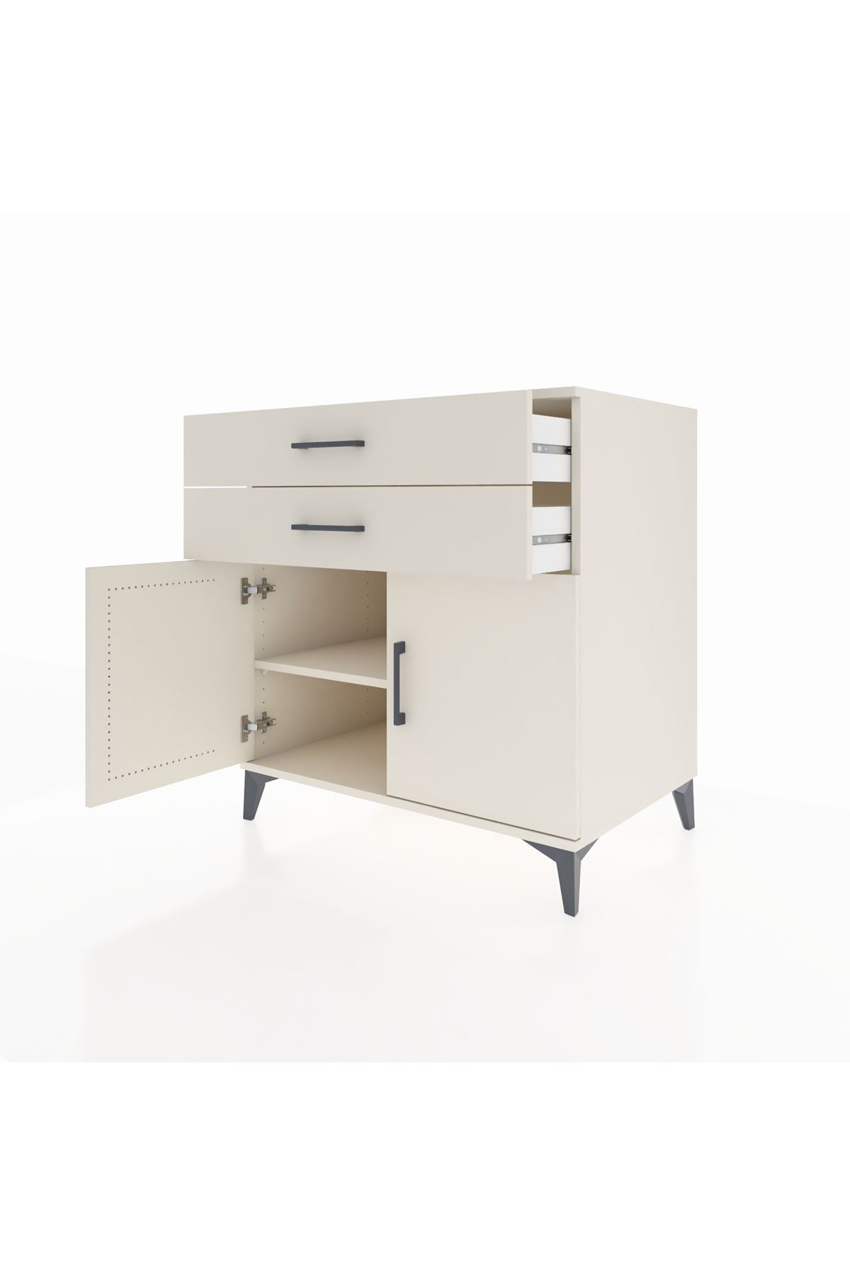 Kronos Şifonyer Tek Raflı 2 Çekmeceli 2 Kapaklı 88x59x96 Aytaşı-Aytaşı