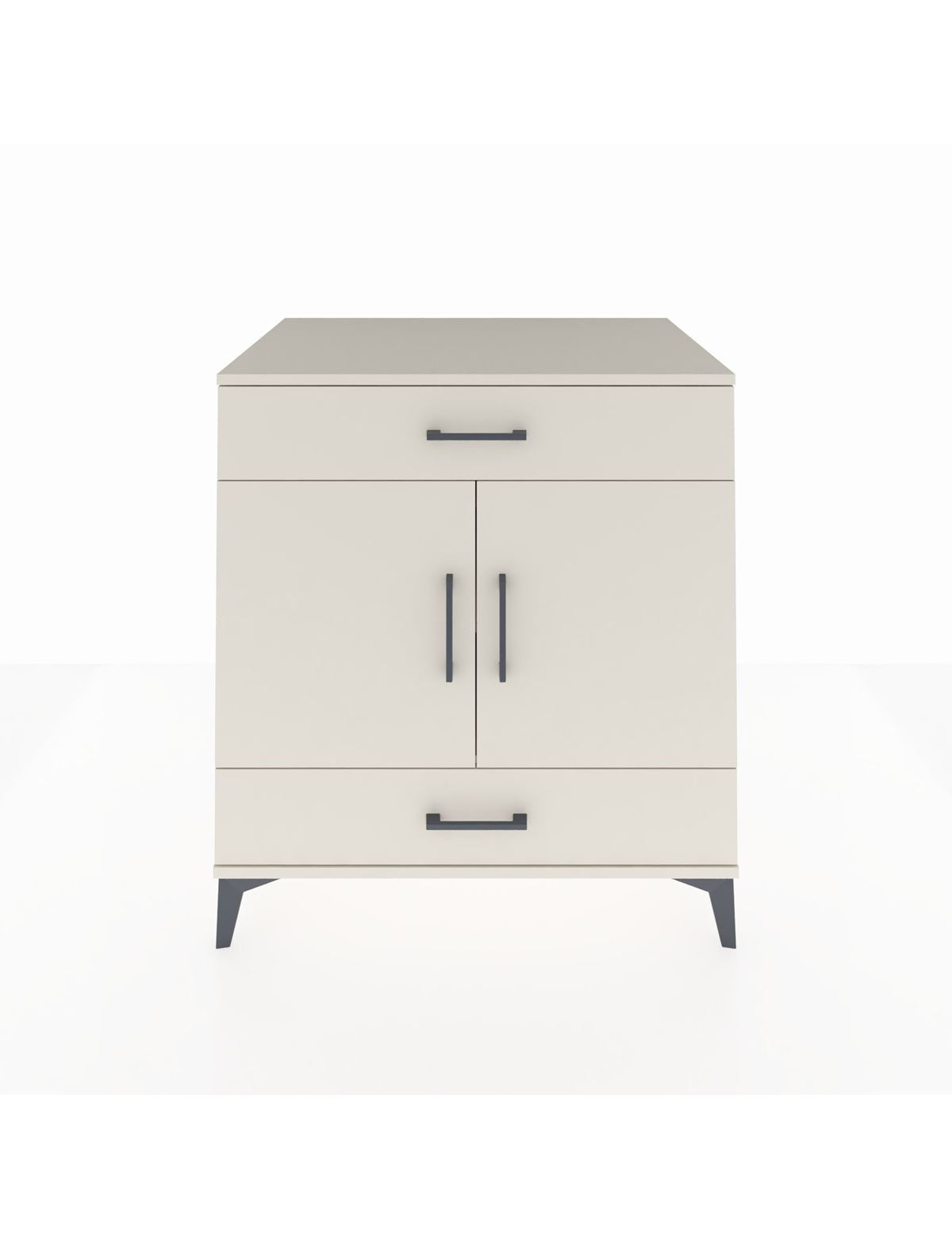 Kronos Şifonyer 2 Raflı 2 Çekmeceli 2 Kapaklı 88x59x96 Aytaşı-Aytaşı