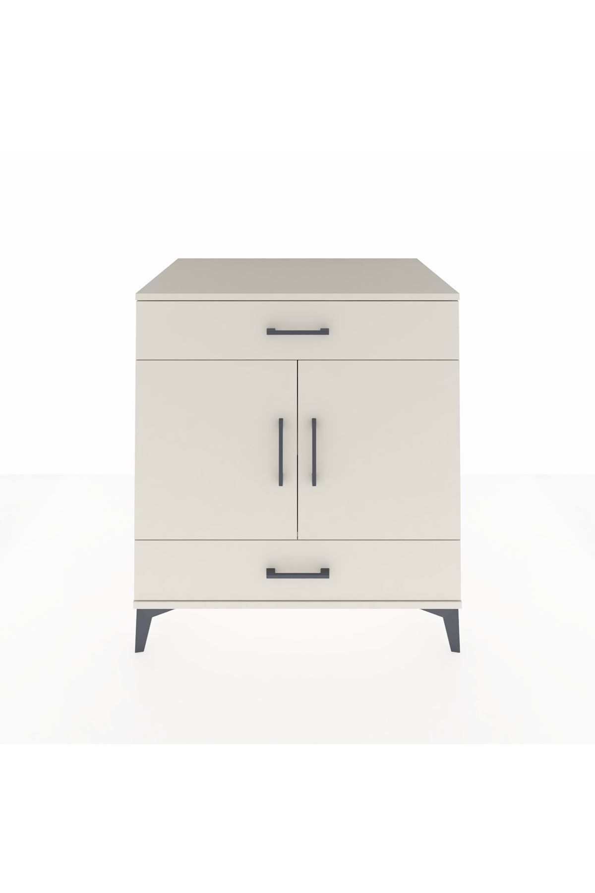 Kronos Şifonyer 2 Raflı 2 Çekmeceli 2 Kapaklı 88x59x96 Aytaşı-Aytaşı