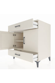 Kronos Şifonyer 2 Raflı 2 Çekmeceli 2 Kapaklı 88x59x96 Aytaşı-Aytaşı