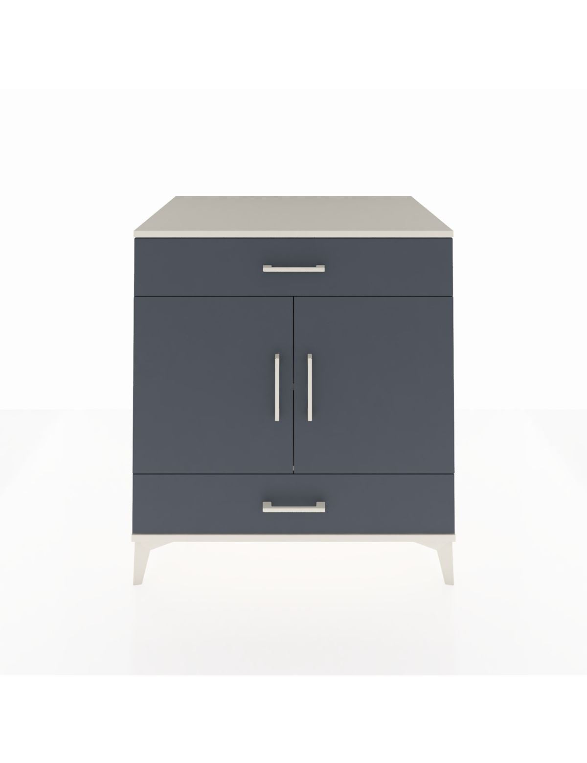 Kronos Şifonyer 2 Raflı 2 Çekmeceli 2 Kapaklı 88x59x96 Aytaşı-Antrasit