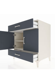 Kronos Şifonyer 2 Raflı 2 Çekmeceli 2 Kapaklı 88x59x96 Aytaşı-Antrasit