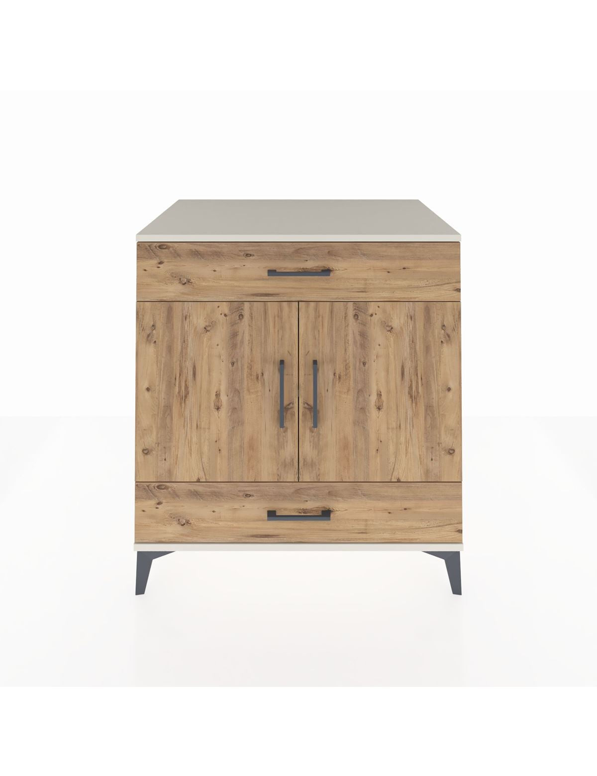 Kronos Şifonyer 2 Raflı 2 Çekmeceli 2 Kapaklı 88x59x96 Aytaşı-Çam