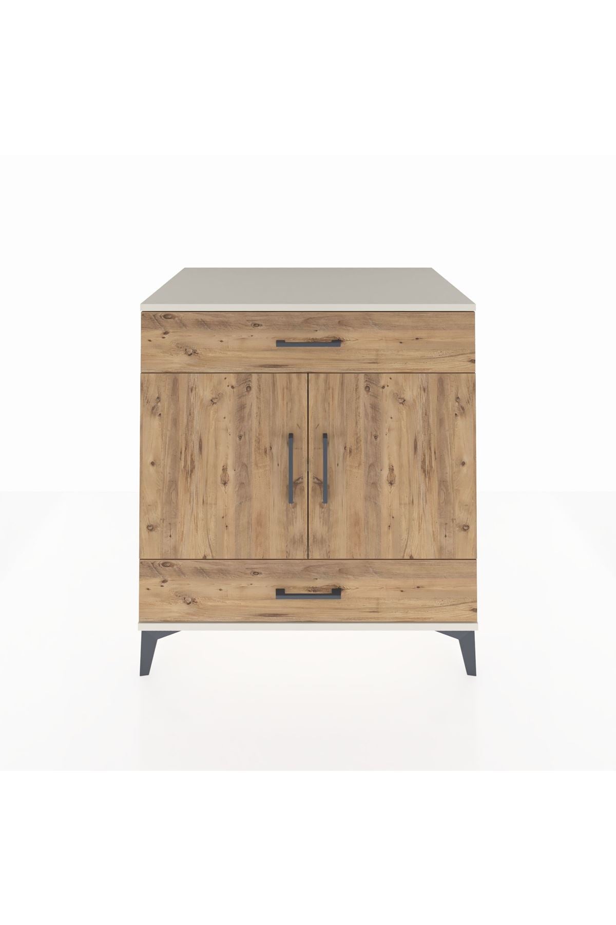 Kronos Şifonyer 2 Raflı 2 Çekmeceli 2 Kapaklı 88x59x96 Aytaşı-Çam