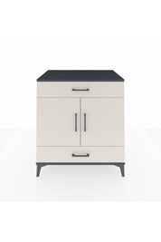 Kronos Şifonyer 2 Raflı 2 Çekmeceli 2 Kapaklı 88x59x96 Antrasit-Aytaşı