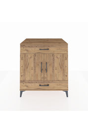 Kronos Şifonyer 2 Raflı 2 Çekmeceli 2 Kapaklı 88x59x96 Çam-Çam