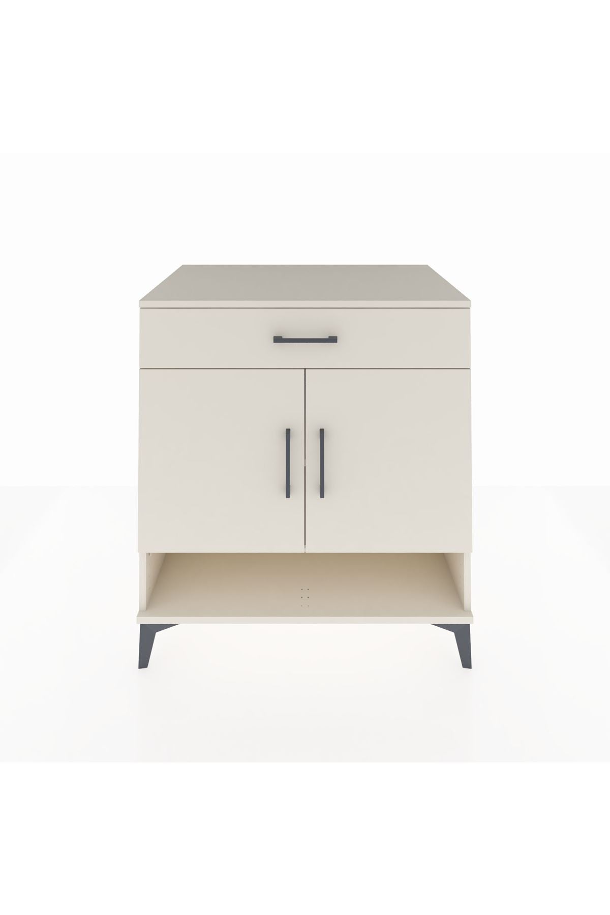 Kronos Şifonyer 2 Raflı Tek Çekmeceli 2 Kapaklı 88x59x96 Aytaşı-Aytaşı