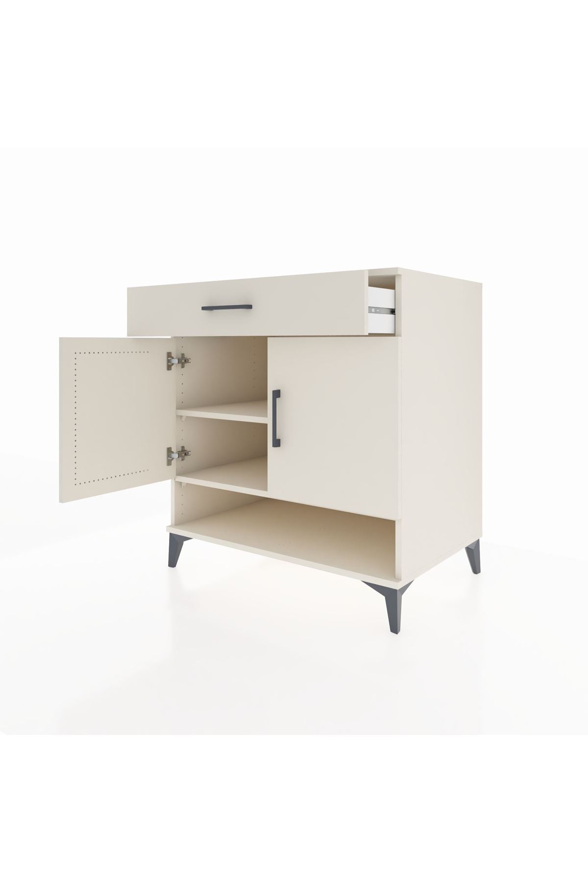 Kronos Şifonyer 2 Raflı Tek Çekmeceli 2 Kapaklı 88x59x96 Aytaşı-Aytaşı