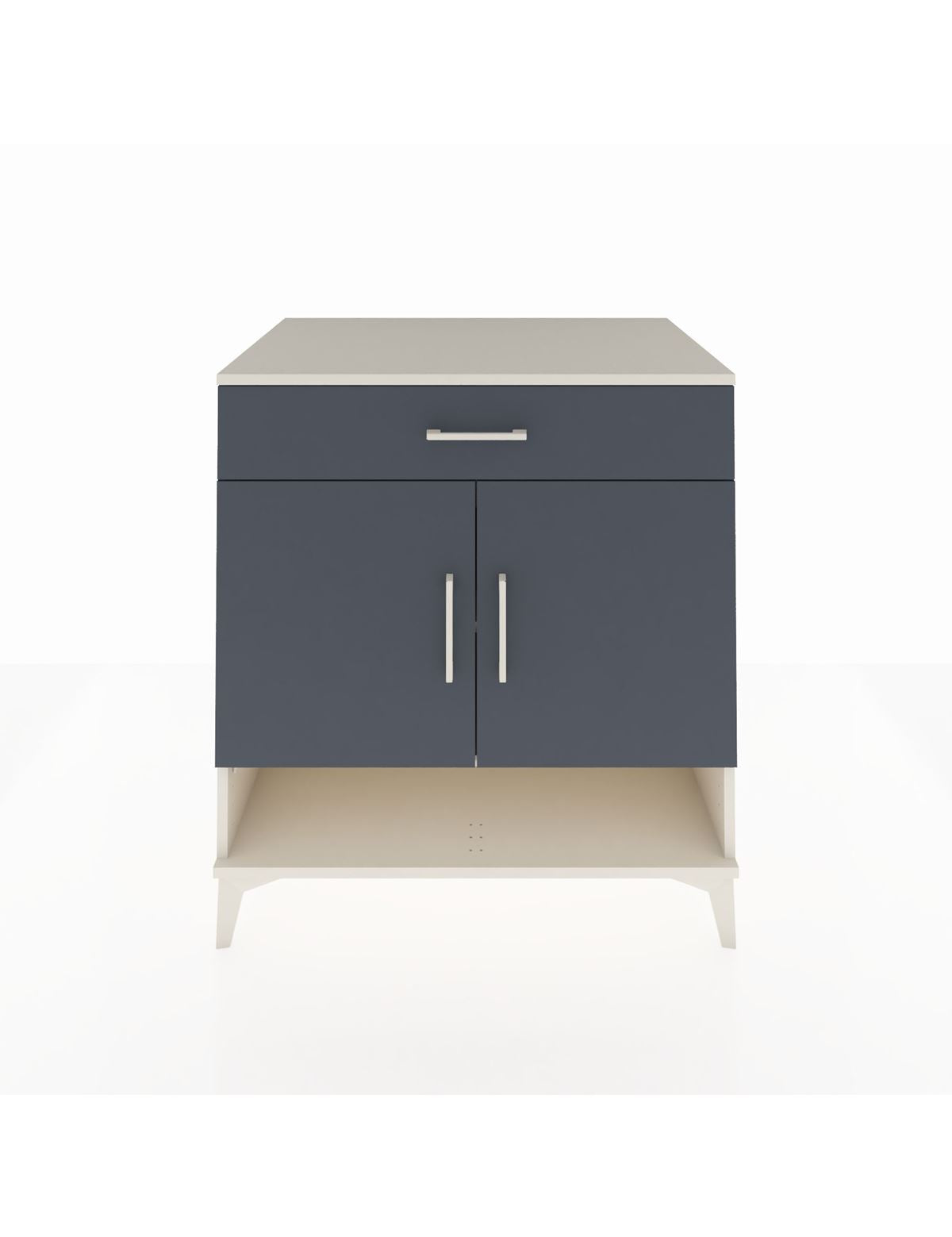 Kronos Şifonyer 2 Raflı Tek Çekmeceli 2 Kapaklı 88x59x96 Aytaşı-Antrasit