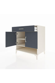 Kronos Şifonyer 2 Raflı Tek Çekmeceli 2 Kapaklı 88x59x96 Aytaşı-Antrasit