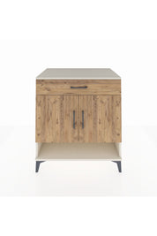 Kronos Şifonyer 2 Raflı Tek Çekmeceli 2 Kapaklı 88x59x96 Aytaşı-Çam