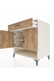 Kronos Şifonyer 2 Raflı Tek Çekmeceli 2 Kapaklı 88x59x96 Aytaşı-Çam