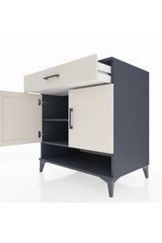 Kronos Şifonyer 2 Raflı Tek Çekmeceli 2 Kapaklı 88x59x96 Antrasit-Aytaşı