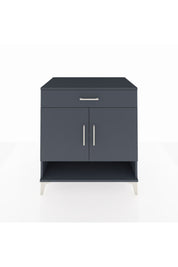 Kronos Şifonyer 2 Raflı Tek Çekmeceli 2 Kapaklı 88x59x96 Antrasit-Antrasit