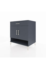Kronos Şifonyer 2 Raflı Tek Çekmeceli 2 Kapaklı 88x59x96 Antrasit-Antrasit
