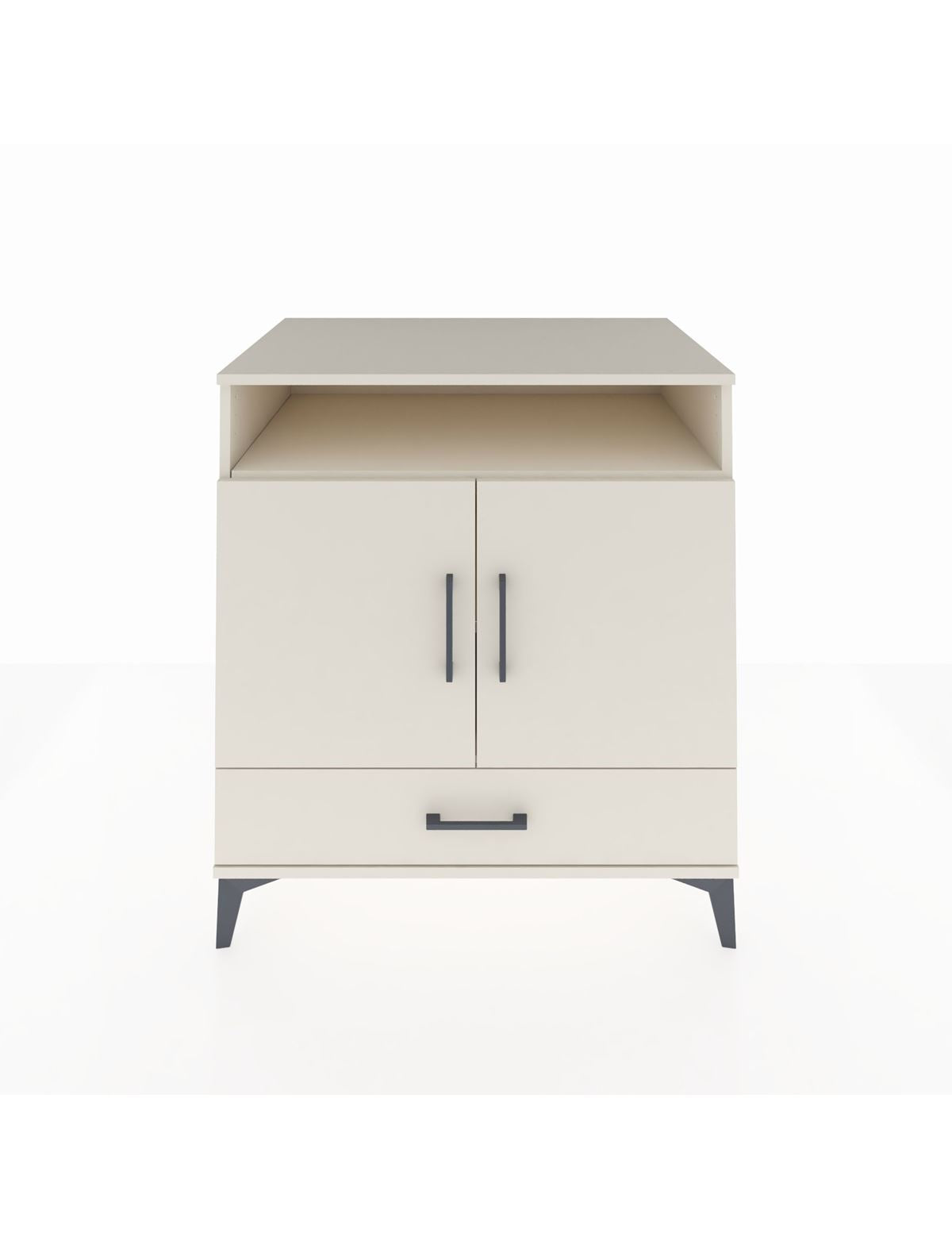 Kronos Şifonyer 3 Raflı Tek Çekmeceli 2 Kapaklı 88x59x96 Aytaşı-Aytaşı