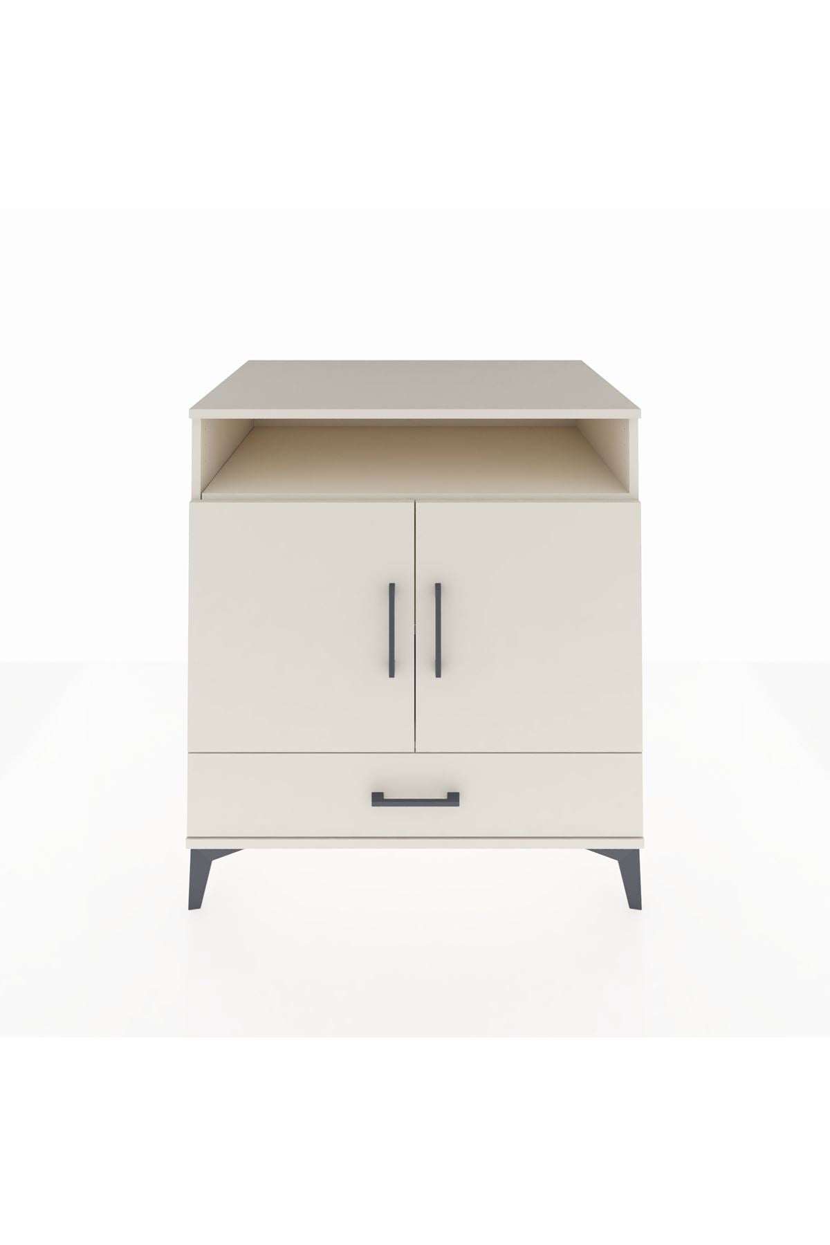 Kronos Şifonyer 3 Raflı Tek Çekmeceli 2 Kapaklı 88x59x96 Aytaşı-Aytaşı