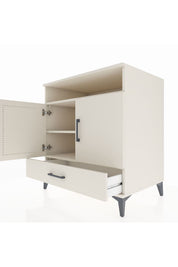 Kronos Şifonyer 3 Raflı Tek Çekmeceli 2 Kapaklı 88x59x96 Aytaşı-Aytaşı