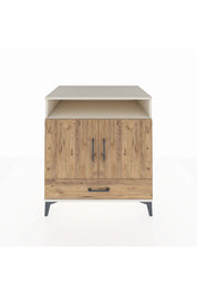 Kronos Şifonyer 3 Raflı Tek Çekmeceli 2 Kapaklı 88x59x96 Aytaşı-Çam