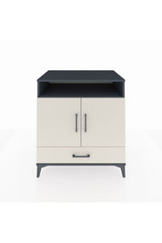 Kronos Şifonyer 3 Raflı Tek Çekmeceli 2 Kapaklı 88x59x96 Antrasit-Aytaşı