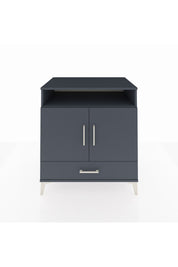 Kronos Şifonyer 3 Raflı Tek Çekmeceli 2 Kapaklı 88x59x96 Antrasit-Antrasit