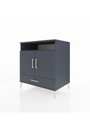 Kronos Şifonyer 3 Raflı Tek Çekmeceli 2 Kapaklı 88x59x96 Antrasit-Antrasit