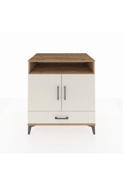 Kronos Şifonyer 3 Raflı Tek Çekmeceli 2 Kapaklı 88x59x96 Çam-Aytaşı