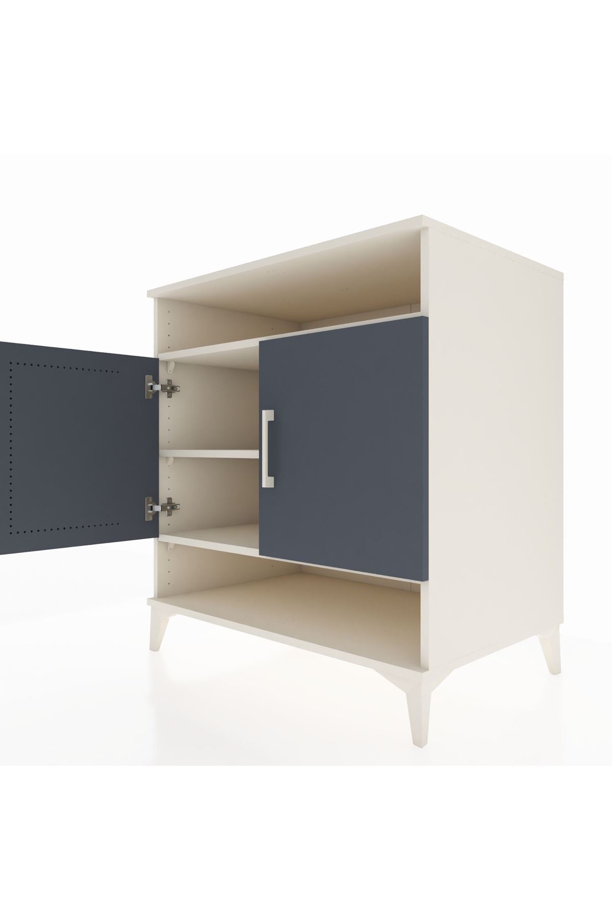 Kronos Şifonyer 3 Raflı 2 Kapaklı 88x59x96 Aytaşı-Antrasit